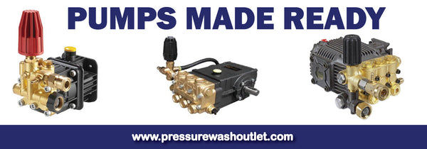 PRESSURE WASHER PUMPS MADE READY